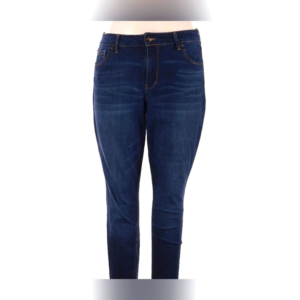 D. Jeans Dark Blue Skinny Jeans ~sz 18W